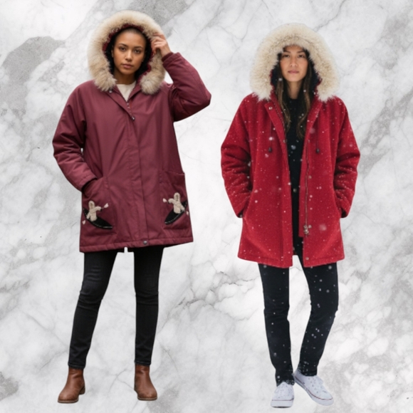 James Bay Jackets & Blazers - Vintage Virgin Wool Parka W/Hand Embroidered Inuit Figures